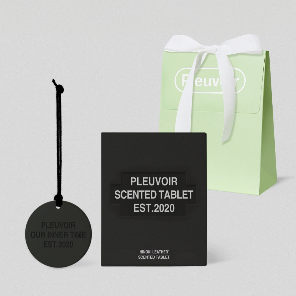 PLEUVOIR HINOKI LEATHER Scented Tablet - Car Scent Hanger
